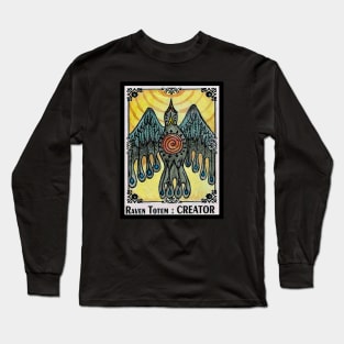 Creator Raven Totem Spirit Guide Long Sleeve T-Shirt